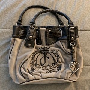 Gray Juicy Couture Velour Shoulder Bay